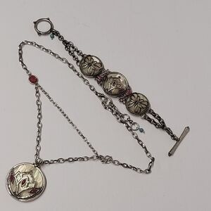 Lucky Brand Bohemian Style Necklace And Bracelet Set